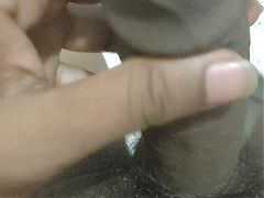 A big dick pushing my hand very hard