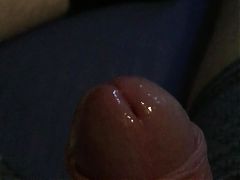 Shaved Cock With Cum Filled Balls Foreskin Play With Pre-Cum
